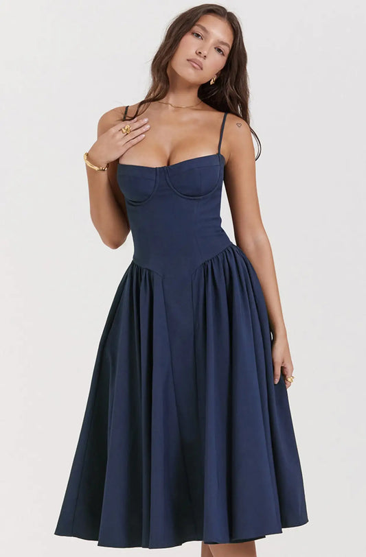 Glamour Flow Evening Dress- Elegant Long Dress for Special Occasions