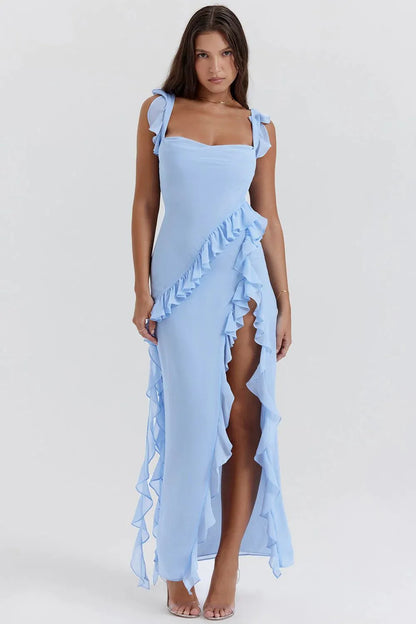 Viviana Maxi Dress- Flowing Long Dress for Formal & Casual Events