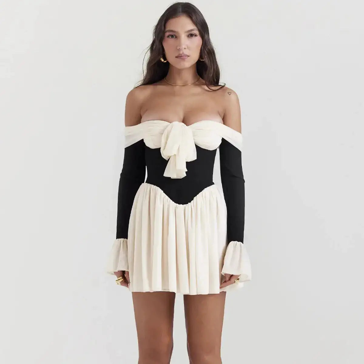 Supreme Dalia Off-Shoulder Dress- Stylish Cocktail & Party Wear