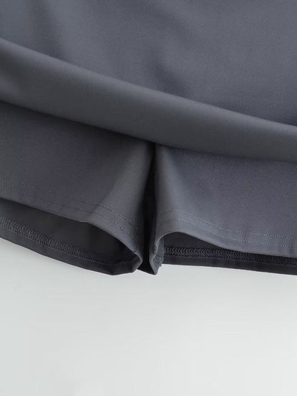 Chic Bodycon Mini Skirt with Built-In Shorts