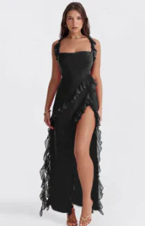 Viviana Maxi Dress- Flowing Long Dress for Formal & Casual Events