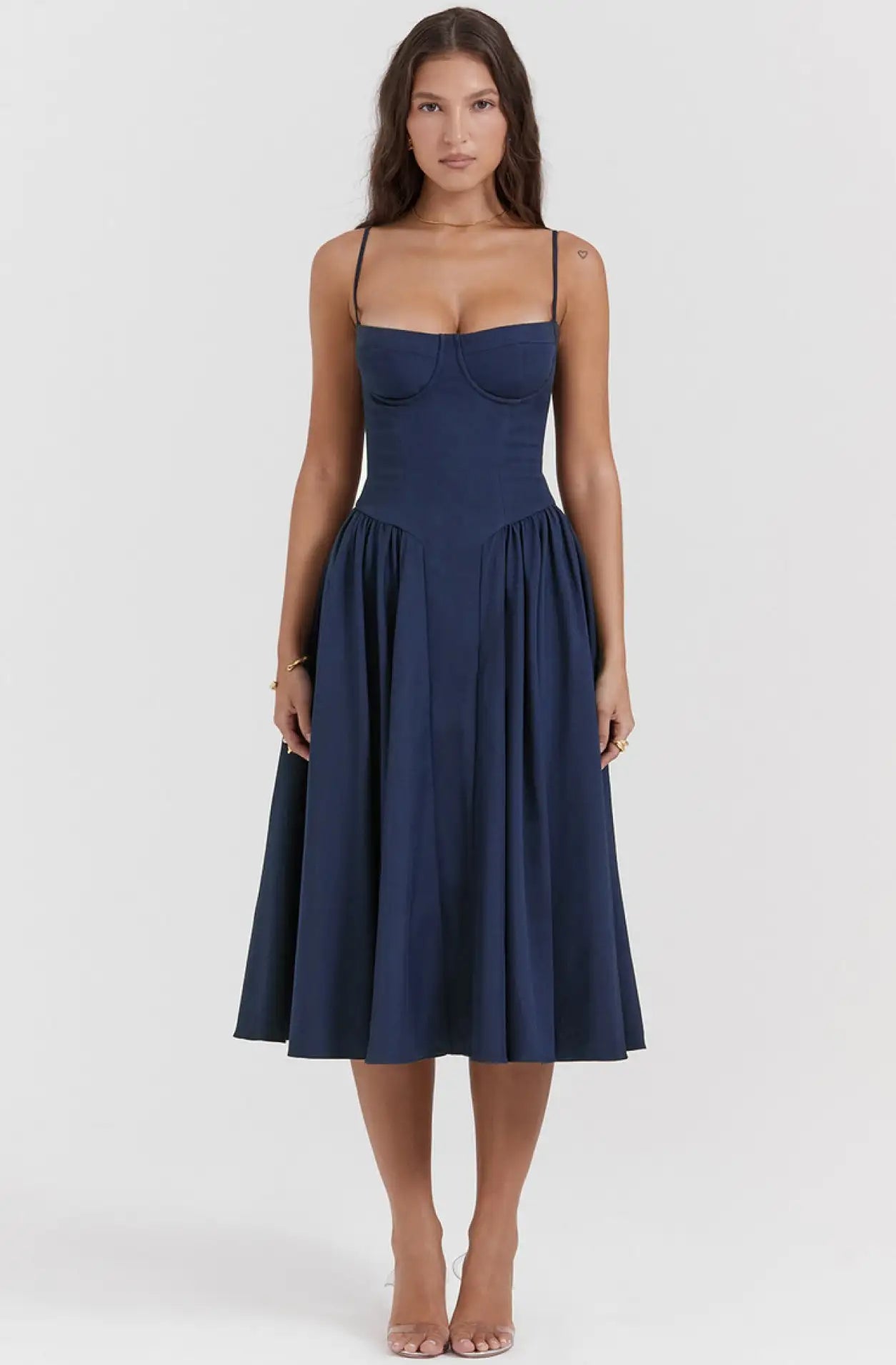 Glamour Flow Evening Dress- Elegant Long Dress for Special Occasions
