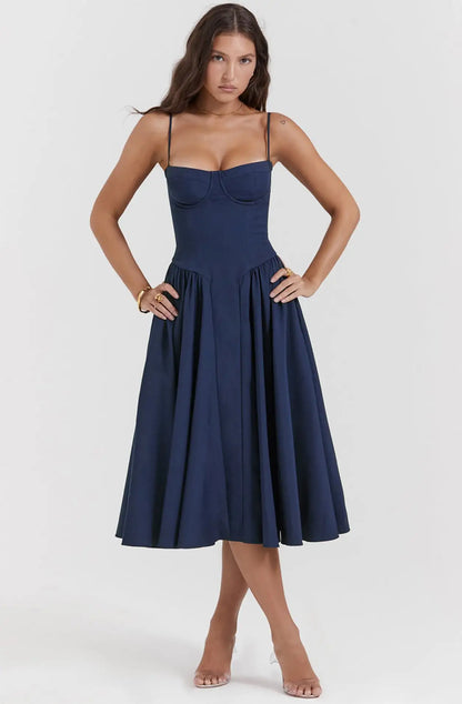 Glamour Flow Evening Dress- Elegant Long Dress for Special Occasions